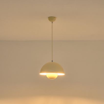 Hängeleuchte 1xE27/15W/230V cremefarben