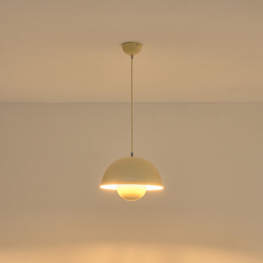 Hängeleuchte 1xE27/15W/230V cremefarben