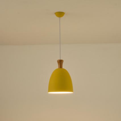 Hängeleuchte 1xE27/15W/230V gelb pr. 23 cm