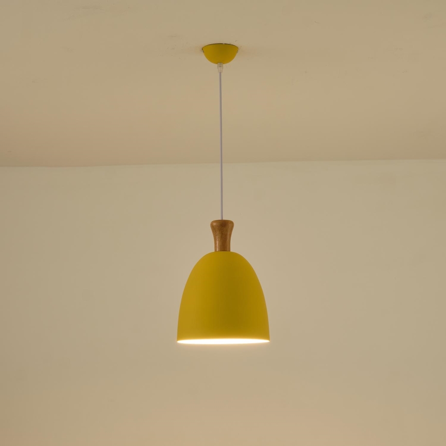Hängeleuchte 1xE27/15W/230V gelb pr. 23 cm