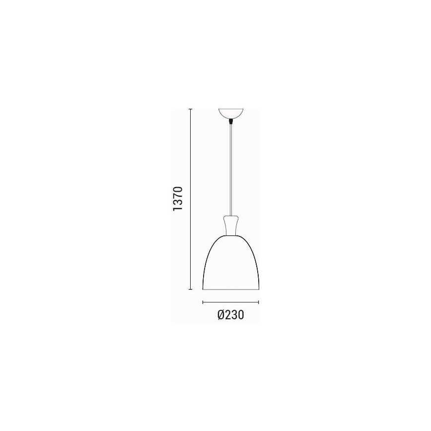 Hängeleuchte 1xE27/15W/230V gelb pr. 23 cm