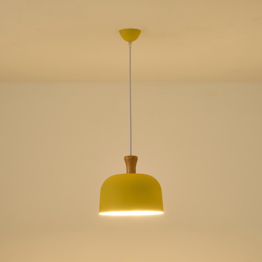 Hängeleuchte 1xE27/15W/230V gelb pr. 27 cm