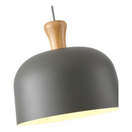Hängeleuchte 1xE27/15W/230V grau pr. 27 cm
