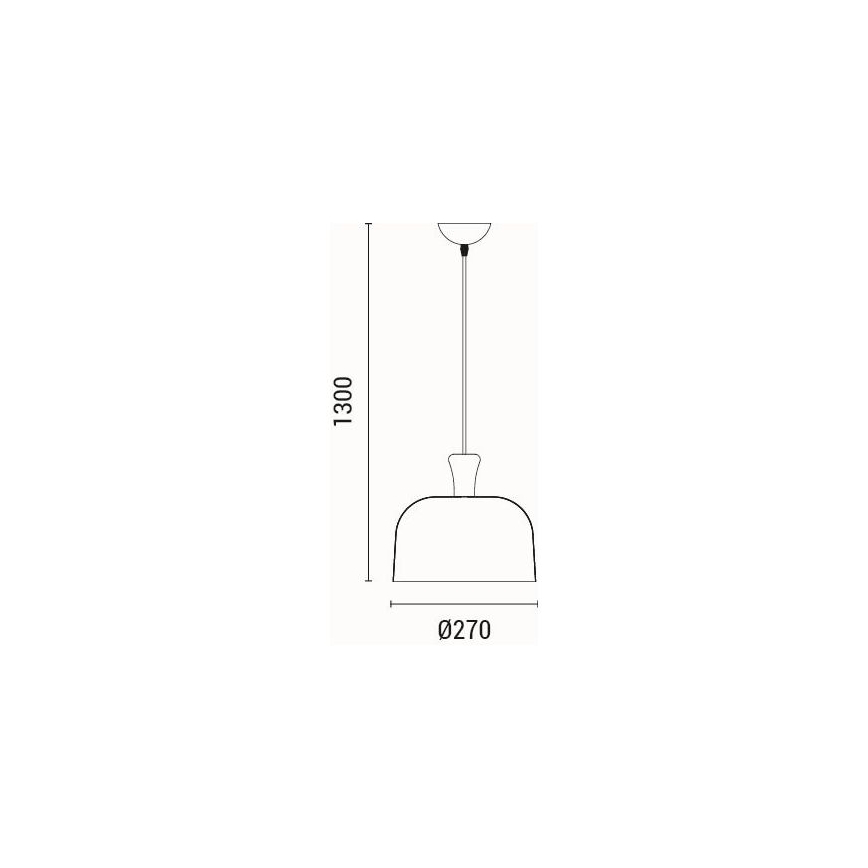 Hängeleuchte 1xE27/15W/230V grau pr. 27 cm