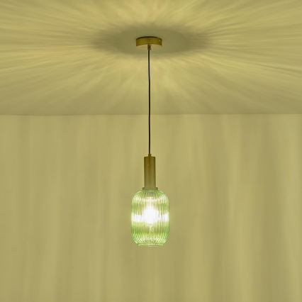 Hängeleuchte 1xE27/15W/230V grün 13 cm