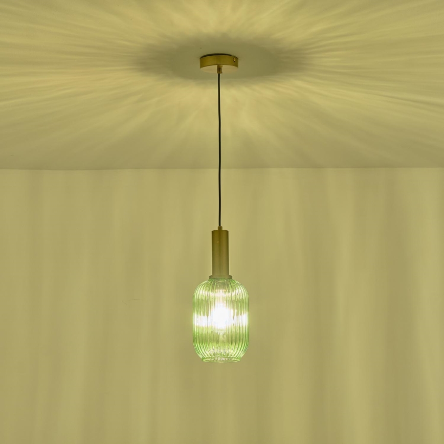 Hängeleuchte 1xE27/15W/230V grün 13 cm