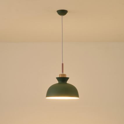 Hängeleuchte 1xE27/15W/230V grün pr. 28 cm