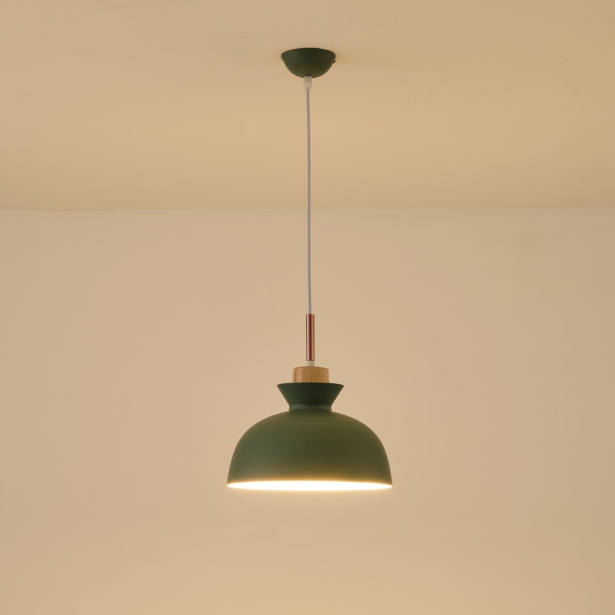 Hängeleuchte 1xE27/15W/230V grün pr. 28 cm