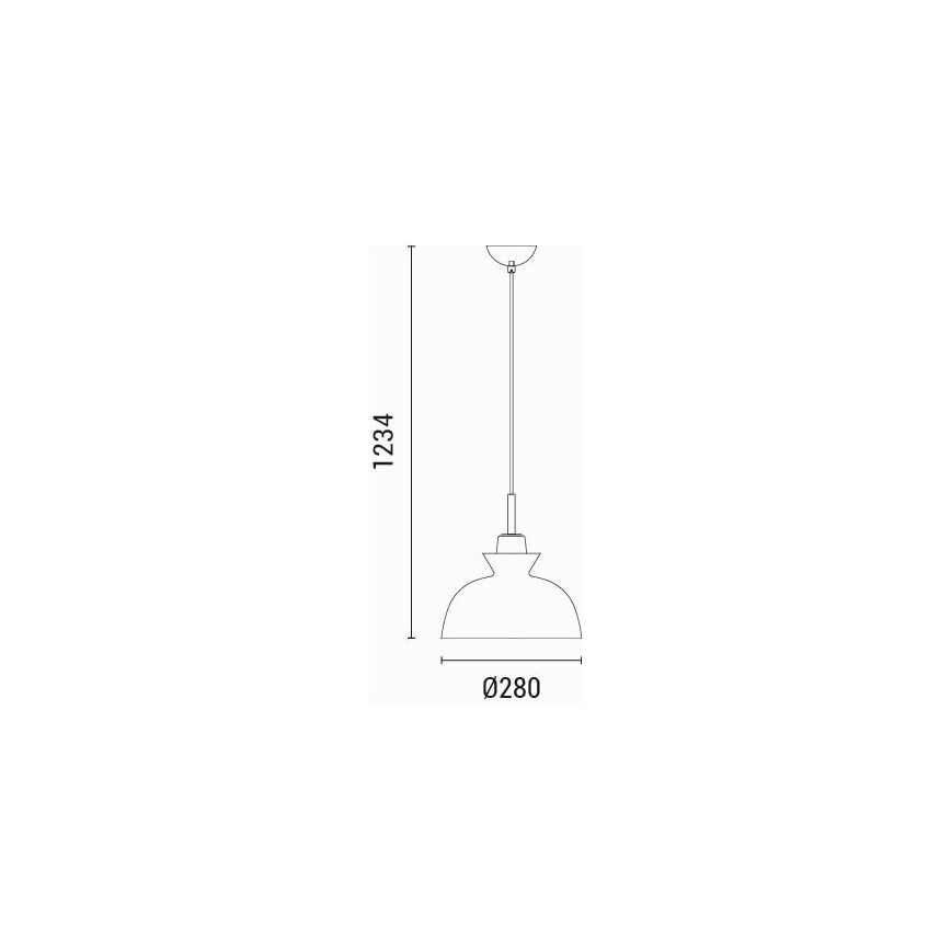 Hängeleuchte 1xE27/15W/230V grün pr. 28 cm