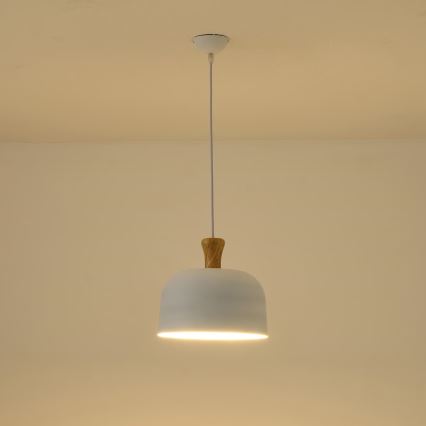Hängeleuchte 1xE27/15W/230V weiß pr. 27 cm