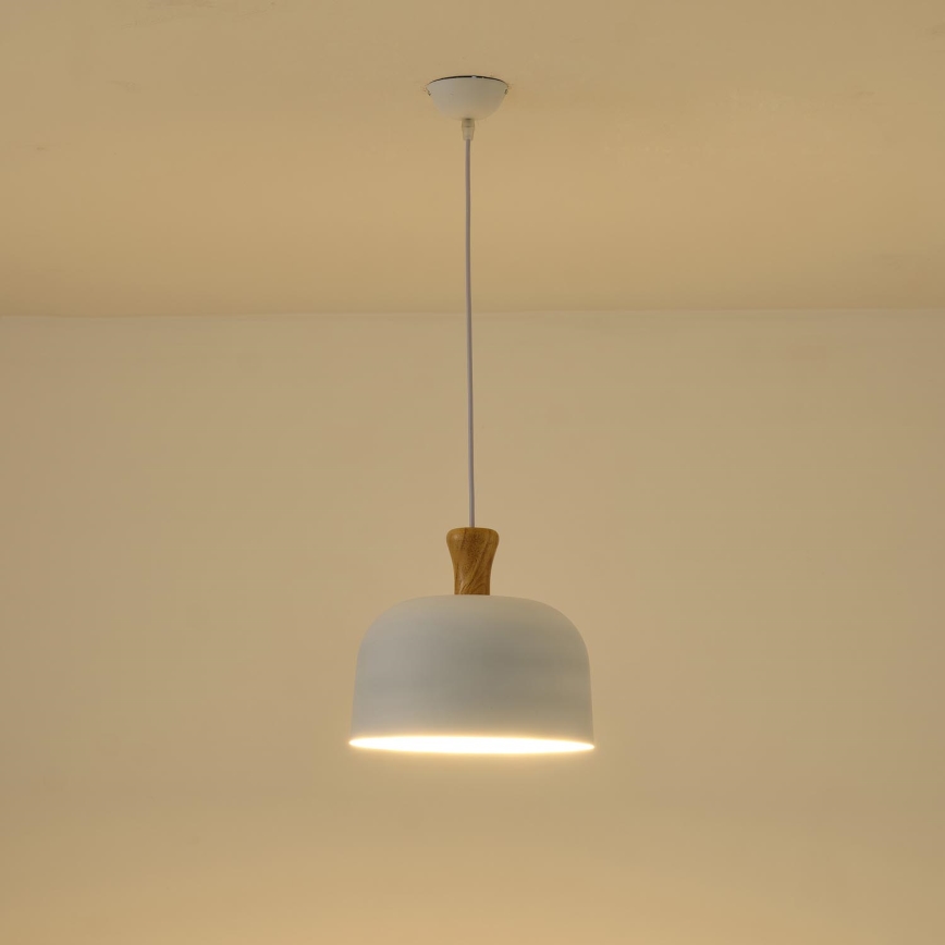 Hängeleuchte 1xE27/15W/230V weiß pr. 27 cm