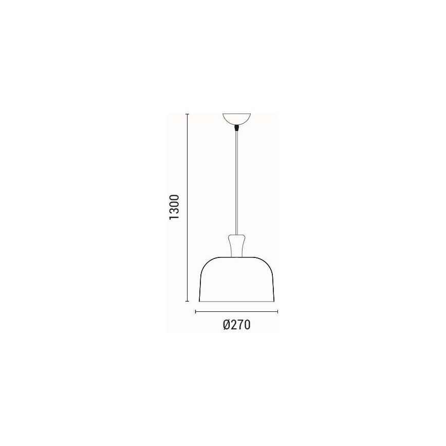Hängeleuchte 1xE27/15W/230V weiß pr. 27 cm