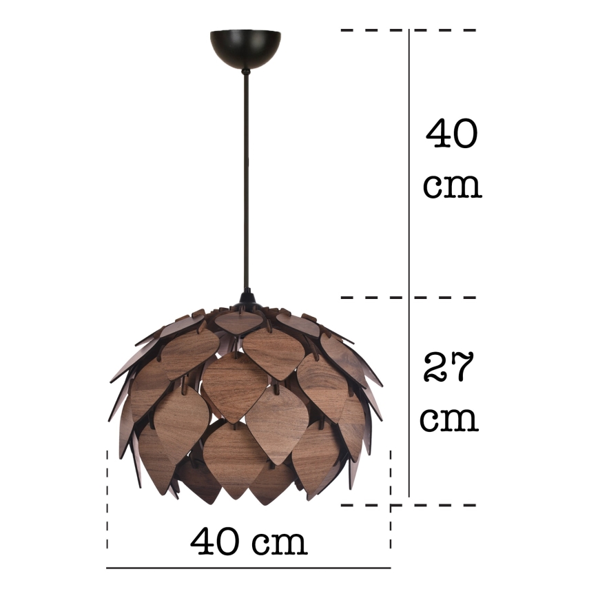 Hängeleuchte 1xE27/40W/230V braun