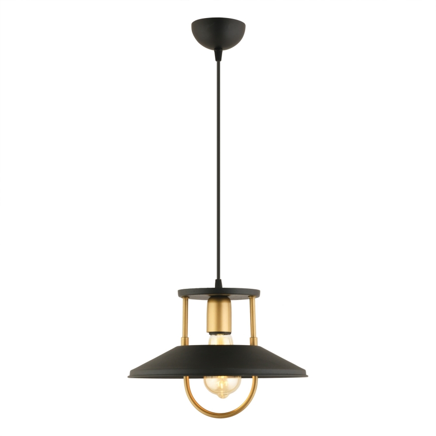 Hängeleuchte 1xE27/40W/230V schwarz/golden