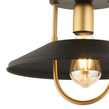 Hängeleuchte 1xE27/40W/230V schwarz/golden