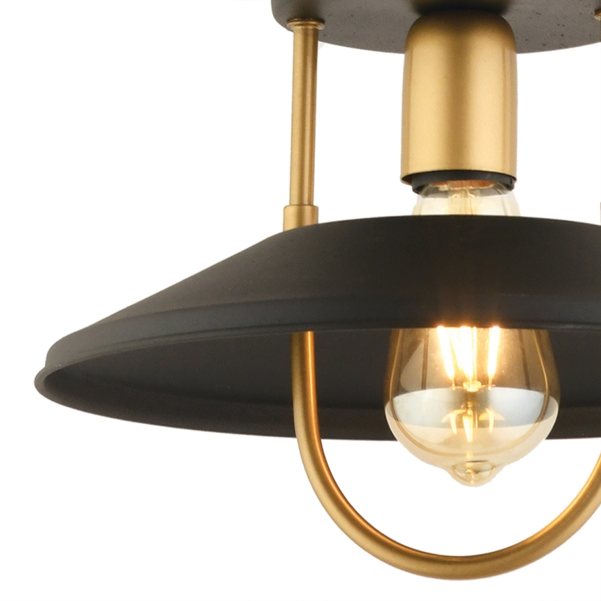 Hängeleuchte 1xE27/40W/230V schwarz/golden