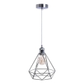 Hängeleuchte 1xE27/60W/230V d 22 cm glänzendes Chrom