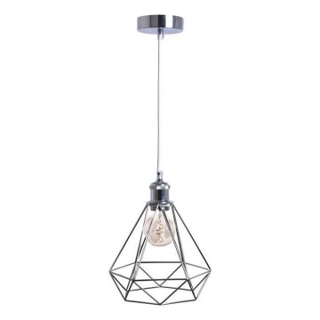 Hängeleuchte 1xE27/60W/230V d 22 cm glänzendes Chrom