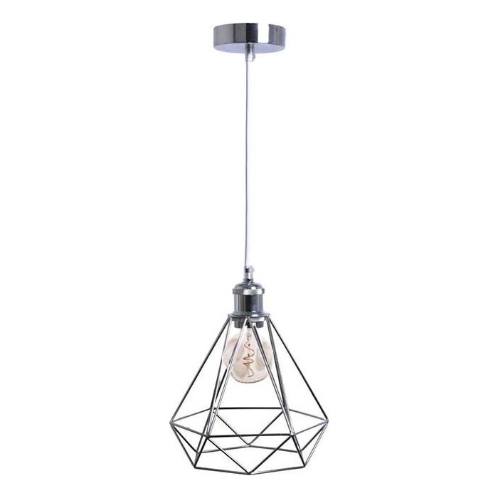 Hängeleuchte 1xE27/60W/230V d 22 cm glänzendes Chrom