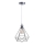 Hängeleuchte 1xE27/60W/230V d 22 cm glänzendes Chrom