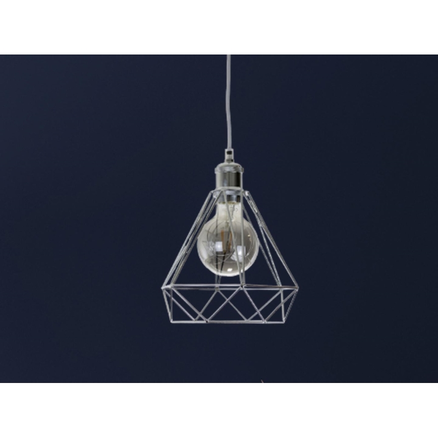 Hängeleuchte 1xE27/60W/230V d 22 cm glänzendes Chrom