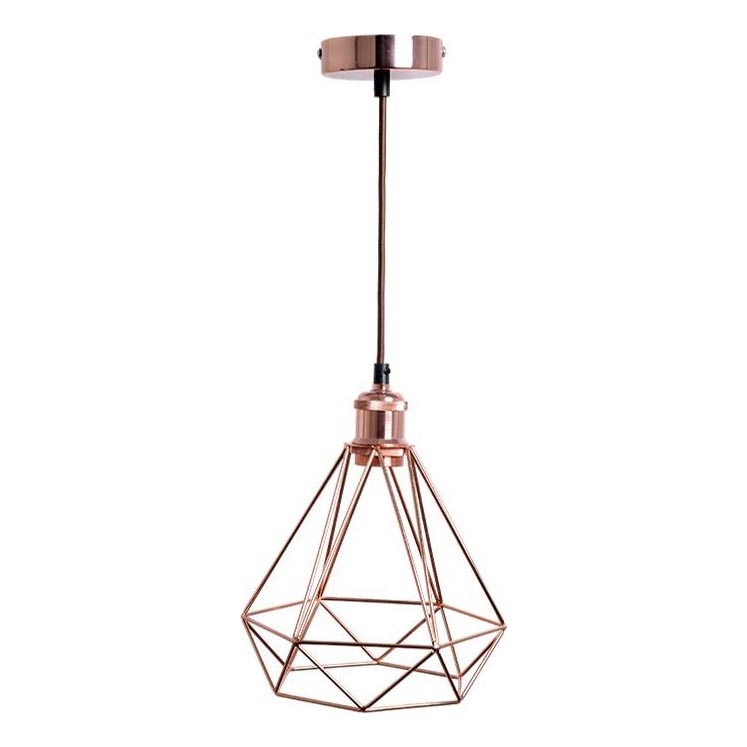 Hängeleuchte 1xE27/60W/230V d 22 cm kupfern