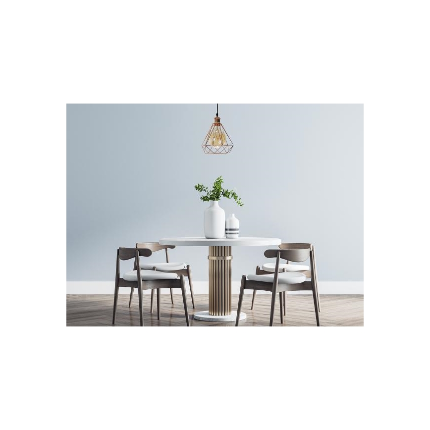 Hängeleuchte 1xE27/60W/230V d 22 cm kupfern