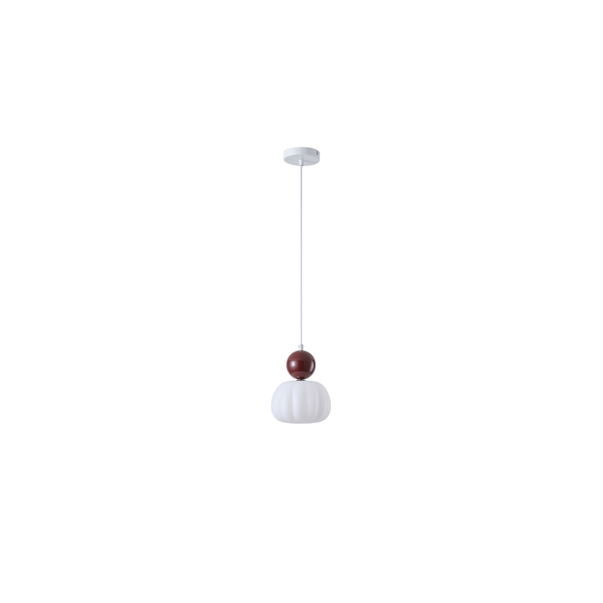 Hängeleuchte 1xG9/7W/230V weiß/braun