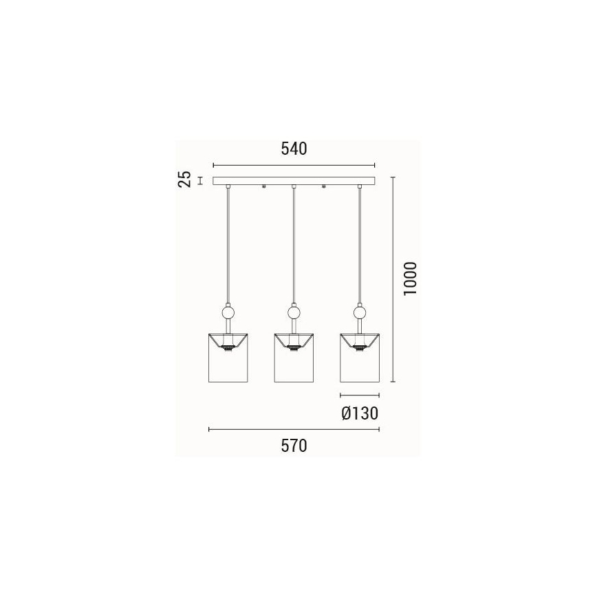Hängeleuchte 3xE14/15W/230V