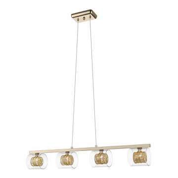 Hängeleuchte 4xG9/3W/230V gold