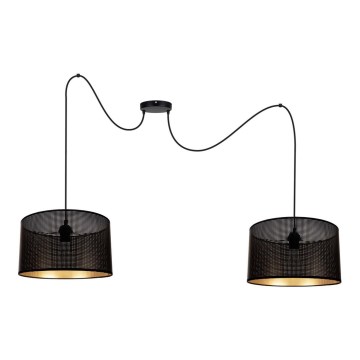 Hängeleuchte ALDO 2xE27/60W/230V Spinne schwarz