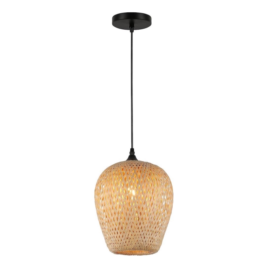 Hängeleuchte ALMA 1xE27/60W/230V d 23 cm Bambus
