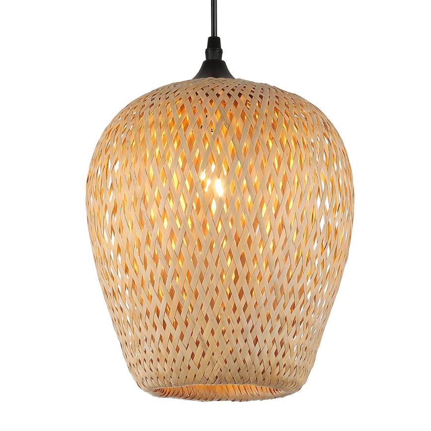 Hängeleuchte ALMA 1xE27/60W/230V d 23 cm Bambus