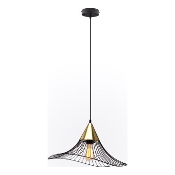Hängeleuchte ALURA 1xE27/60W/230V d 50 cm schwarz
