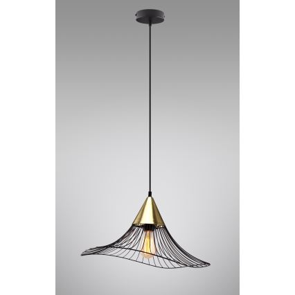 Hängeleuchte ALURA 1xE27/60W/230V d 50 cm schwarz