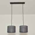 Hängeleuchte an Kabel ALBA 2xE27/15W/230V grau