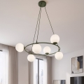 Hängeleuchte an Kabel AZURA 6xE14/10W/230V grün/weiß