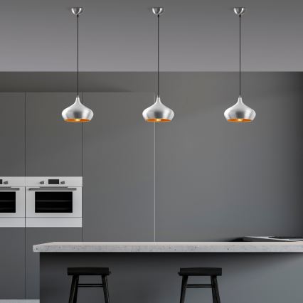 Hängeleuchte an Kabel DODO 1xE27/40W/230V mattchrom