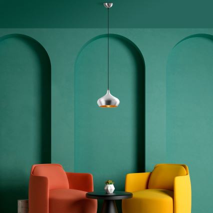 Hängeleuchte an Kabel DODO 1xE27/40W/230V mattchrom