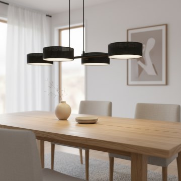 Hängeleuchte an Kabel DRUMZ 4xE14/10W/230V schwarz