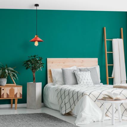 Hängeleuchte an Kabel MANAVGAT 1xE27/40W/230V rot/braun