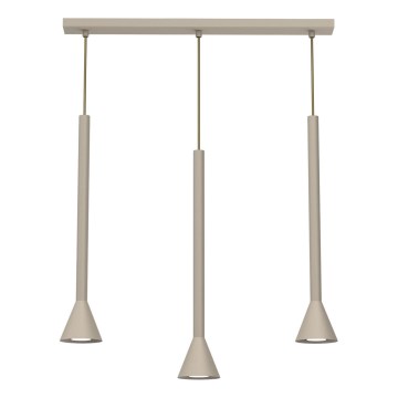 Hängeleuchte an Kabel MAZZO 3xGU10/8W/230V beige