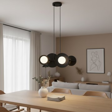 Hängeleuchte an Kabel Modell 4xG9/8W/230V schwarz