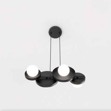 Hängeleuchte an Kabel Modell 4xG9/8W/230V schwarz