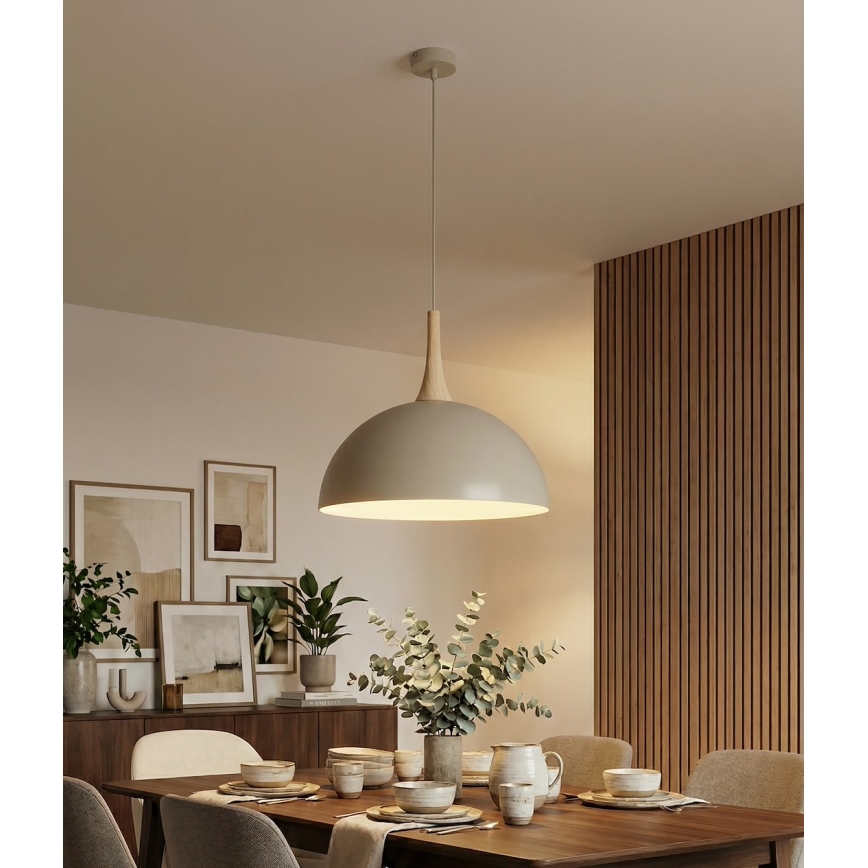 Hängeleuchte an Kabel NAUTICA 1xGX53/12W/230V beige