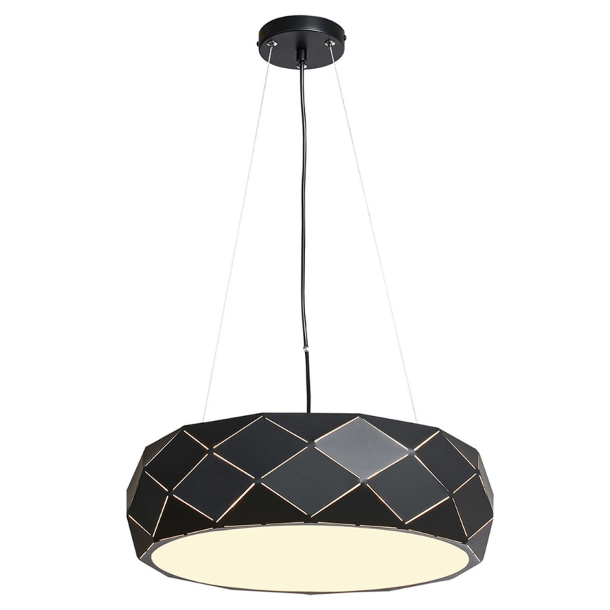 Hängeleuchte an Kabel REUS 3xE27/40W/230V Ø 47 cm, schwarz