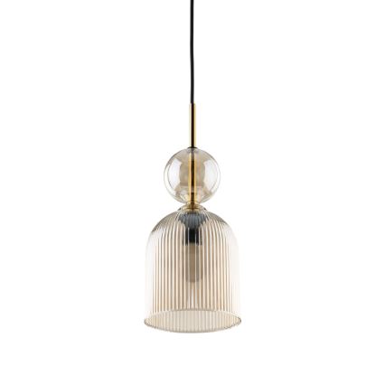 Hängeleuchte an Kabel SOPHIA 1xE14/10W/230V schwarz/rauchbeige