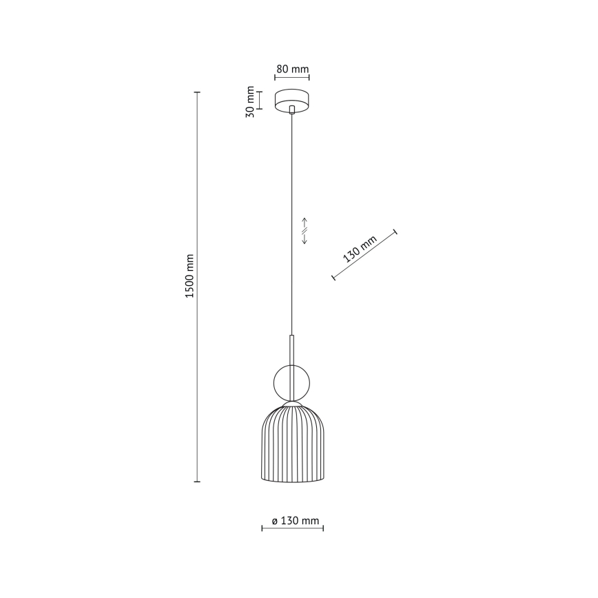 Hängeleuchte an Kabel SOPHIA 1xE14/10W/230V schwarz/rauchbeige
