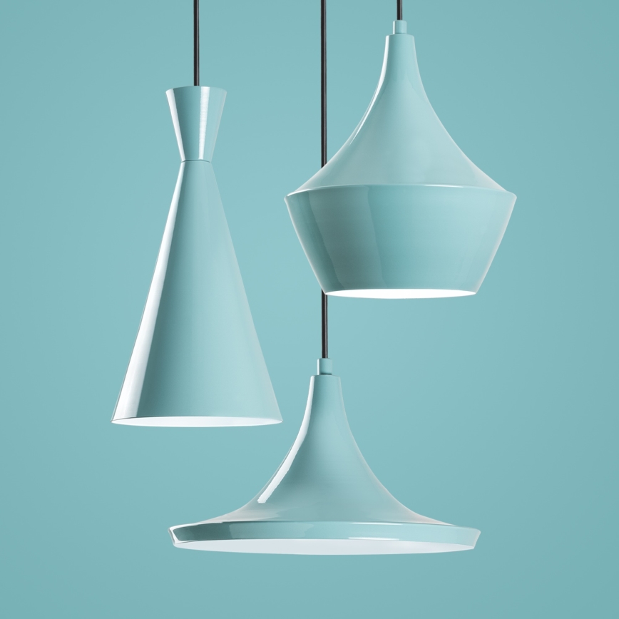 Hängeleuchte an Kabel TOM 3xE27/40W/230V blau