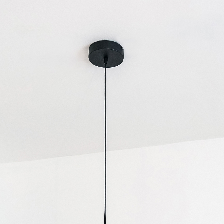 Hängeleuchte an Kabel VESPER 1xE27/15W/230V Ø 30 cm schwarz/gold